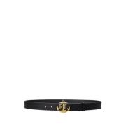 Sort Lauren By Ralph Lauren Sort Anchor Logo Leather Belt Belter