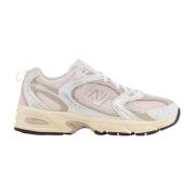 Semsket Beige og Brun Sneakers