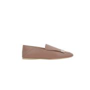 Nude Skinn Slip-On Flats