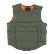 Grønn Beskytter Puffer Vest Jakke