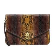 Python Tiger Eye Clutch Bag Alicia