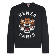 Lucky Tiger Emb Oversize Sweater