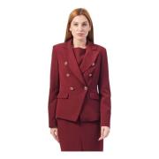 Bordeaux Dobbeltspent Blazer