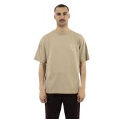 Beige Slogan Vignes T-Shirt Top