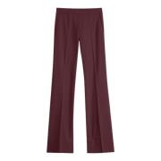 Japansk Jersey Bordeaux Wide Leg Bukser