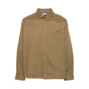 Stretch Bomull Langermet Overshirt