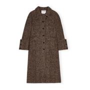 Herringbone Wool Coat