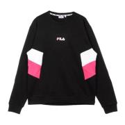 Svart/Hvit/Rosa Lett Crewneck Sweatshirt