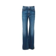 Avslappet passform funksjonelle lommer jeans