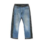 Slitt Denim Snøring Jeans