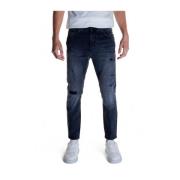 Sort Bomull Stretch Jeans & Pant