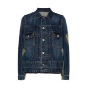 Fargeblokk Denim Jakke