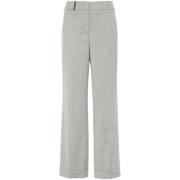 Heather Grey Ullblanding Slub Bukser