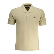 Kortermet Polo Beige Brodert Logo