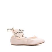 Rosa Sateng Ankelstropp Ballet Flats