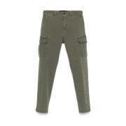 Oliven Grønn Cargo Bukser Tapered Leg