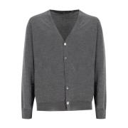 Merino Ull Knapp Cardigan