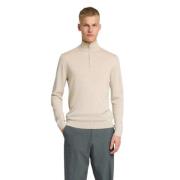 Merino Half Zip Strikket Genser