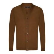 Brun Merinoull Cardigan Genser