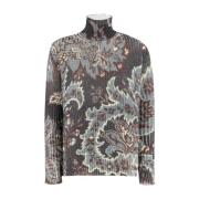 Paisley Print Turtleneck Jumper