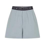 Logoelastiske Oversized Bomullsshorts