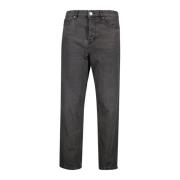 Tapered bomullstwill jeans