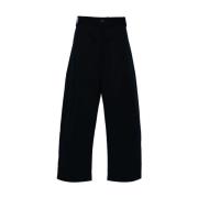 Navy Blue Wide Leg Pants