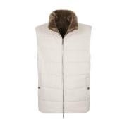 Reversibel Silke Kashmir og Bever Gilet