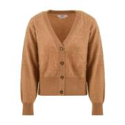 Brun Cardigan Sweater Modell Hazal