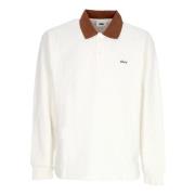 Hvit Fleece Polo Skjorte