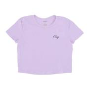 Orchid Petal Cropped Tee Dame T-skjorte