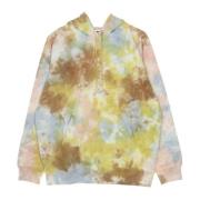 Tie Dye Hettegenser i Fleece