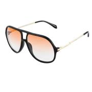 Svart Acetat Unisex Solbriller