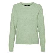 Grønn Strikket Genser Pullover Sweater