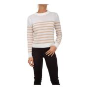 Hvit Cashmere Crewneck Sweater