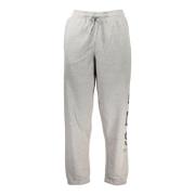 Sporty Grå Herre Sweatpants med Elastisk Midje