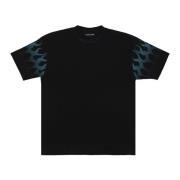 Flames Racing Tee Svart Herre T-skjorte