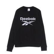 Svart Fleece Crew Neck Sweatshirt