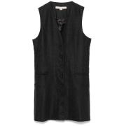 Rutete Ullblanding V-Hals Vest