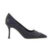 Stiletto Heel Pumps med Semsket Detaljer