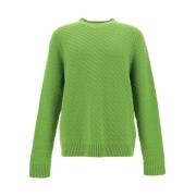 Monokrom Ribbet Crew Neck Ullgenser