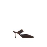 Semsket Stiletto Pumps med Applique