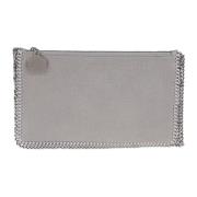 Grå Clutch Veske Elegant Chic Stil