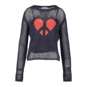 Mesh Heart Langermet Crop Top