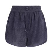 Lyse Elastiske Shorts med Lommer