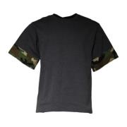 Camouflage Crew Neck T-skjorte med Logo