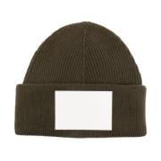 Ribbet Ull Brun Beanie Lue