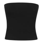 Svart Bandeau Topp Eleganse Chic