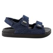 Denim 4G Sandaler med Scratch Lukking