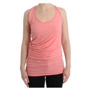 Elegant Rosa Tank Top Bomullsblanding